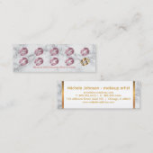 Loyalitäts-Lochkarte - Rosen-Glitzer und Marmor Treuekarte (Vorne/Hinten)