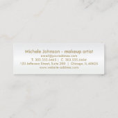 Loyalitäts-Lochkarte - so rosa Glitzer und Weiß 3 Treuekarte (Rückseite)