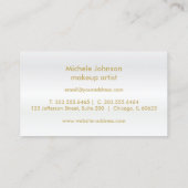 Loyalitäts-Lochkarte - staubiger Rosen-Glitzer und Treuekarte (Rückseite)