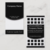 Loyalitäts-Visitenkarte-Lochkarte Treuekarte (Vorne/Hinten)