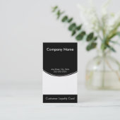 Loyalitäts-Visitenkarte-Lochkarte Treuekarte (Stehend Vorderseite)