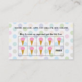 Loyalitätsbelohnungen für Eiscreme Treuekarte (Rückseite)