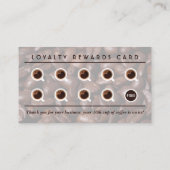 Loyalitätsbelohnungen für Kaffee Visitenkarte (Rückseite)