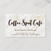 Loyalitätsbelohnungen für Kaffee Visitenkarte (Vorderseite)