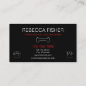 Loyalitätsermäßigung für Hunde Visitenkarte (Rückseite)