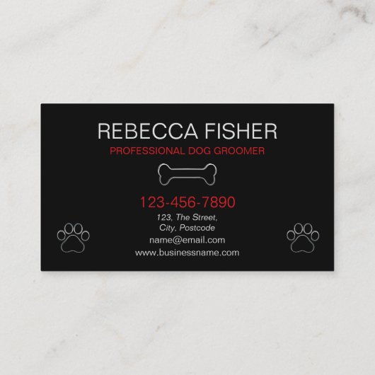 Loyalitätsermäßigung für Hunde Visitenkarte (Rückseite)