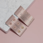 Loyalitätskarte 6 Punch Makeup Künstlerherz Rose G Treuekarte