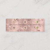 Loyalitätskarte 6 Punch Makeup Rose Blumenkohl Kle Treuekarte (Rückseite)