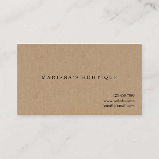 Loyalitätskarte/Bonuskarte - Kraft Visitenkarte (Rückseite)