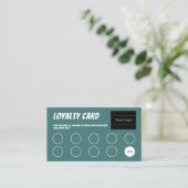 Loyalitätskarte, Comic Spaß, berufliches Aqua Gree Treuekarte (Stehend Vorderseite)