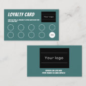 Loyalitätskarte, Comic Spaß, berufliches Aqua Gree Treuekarte (Vorne/Hinten)