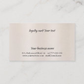 Loyalitätskarte elegante glänzende Schere Treuekarte (Rückseite)