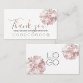 Loyalitätskarte für Abstrakte Wasserfarben, Rosa B Visitenkarte (Vorne/Hinten)