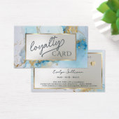 Loyalitätskarte für blaue Tinte (Schreibtisch)