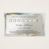 Loyalitätskarte für blaue Tinte (Rückseite)