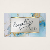 Loyalitätskarte für blaue Tinte (Vorderseite)