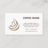 Loyalitätskarte für den Minimalistischen Kaffee Visitenkarte (Vorderseite)