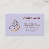 Loyalitätskarte für den Minimalistischen Kaffee Visitenkarte (Vorderseite)