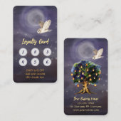 Loyalitätskarte für den personalisierten Mond Visitenkarte (Vorne/Hinten)