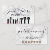 Loyalitätskarte für Eye Lash und Brushs Treuekarte (Vorne/Hinten)