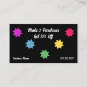 Loyalitätskarte für Farbrauschen Treuekarte (Vorderseite)