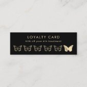 Loyalitätskarte für Goldbutterfische Mini Visitenkarte (Vorderseite)