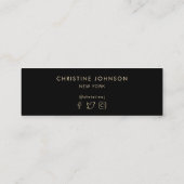 Loyalitätskarte für Goldbutterfische Mini Visitenkarte (Rückseite)