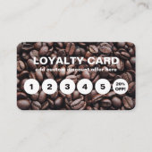 Loyalitätskarte für Kaffeebohnen Treuekarte (Vorderseite)