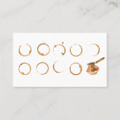 Loyalitätskarte für Kaffeestube Visitenkarte (Rückseite)