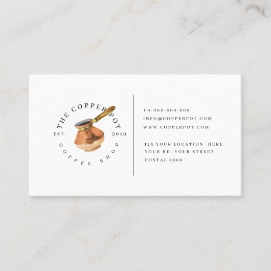 Loyalitätskarte für Kaffeestube Visitenkarte (Vorderseite)