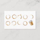 Loyalitätskarte für Kaffeestube Visitenkarte (Rückseite)