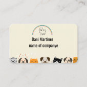 Loyalitätskarte für personalisierte Heimtiere Visitenkarte (Vorderseite)