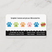 Loyalitätskarte für personalisierte Heimtiere Visitenkarte (Rückseite)