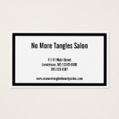 Loyalitätskarte für Schwarz und Weiß (Rückseite)