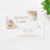 Loyalitätskarte für tropisches Beige und Minze (Schreibtisch)
