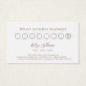 Loyalitätskarte für tropisches Beige und Minze (Rückseite)