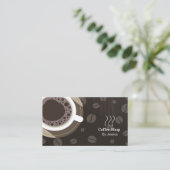 Loyalitätskarte Kaffee Shop Visitenkarte (Stehend Vorderseite)