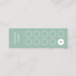 Loyalitätskarte, sauber und einfach, sage grün treuekarte