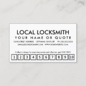 Loyalitätskarte Treuekarte (Rückseite)