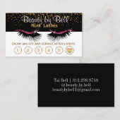 Loyalitätskarten für heiß rosa Lashes Treuekarte (Vorne/Hinten)