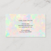 Loyalitätskarten-Imitate irisierende Opal Visitenkarte (Rückseite)