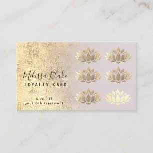 Loyalitätskarten-Imitate Lotus-Logo Visitenkarte