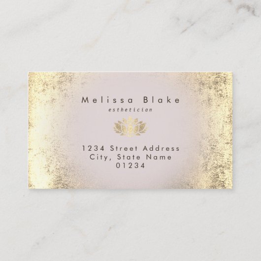 Loyalitätskarten-Imitate Lotus-Logo Visitenkarte (Rückseite)