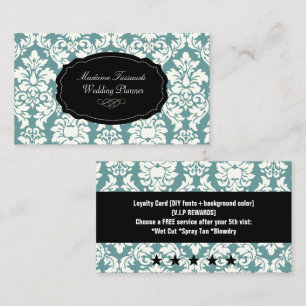 Loyalitätskarten von PixDezines/vielailles Damask Treuekarte