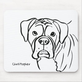 Loyalitätslinien: Ihr Boxer-Begleiter Mousepad