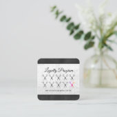 Loyalitätsprogramm / Sequin / Stylist-Schiefer Treuekarte (Stehend Vorderseite)