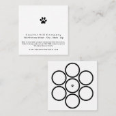 Loyalitätsprogrammhaustier-Tatzenquadrat Treuekarte (Vorne/Hinten)