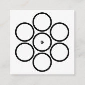 Loyalitätsprogrammhaustier-Tatzenquadrat Treuekarte (Rückseite)