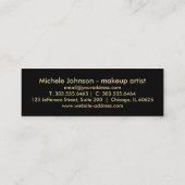 Loyalitätstarif - Aquamariner Glitzer und Gold 3 Treuekarte (Rückseite)