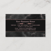 Loyality Card Rose Gold Marbella Salon Custom Treuekarte (Rückseite)